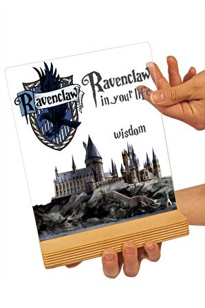 Sevgilambası Harry Potter Hediyesi Hogwarts Ravenclaw Binası Hediye Paketli Şeffaf Çerçeve