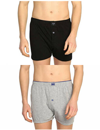 Tutku 117 Erkek Düz Penye Boxer 6'lı Paket