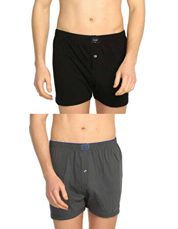 Tutku 117 Erkek Düz Penye Boxer 6'lı Paket