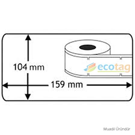 Ecotag Dymo Muadili Yazıcı Etiketi 104 mm x 159 mm