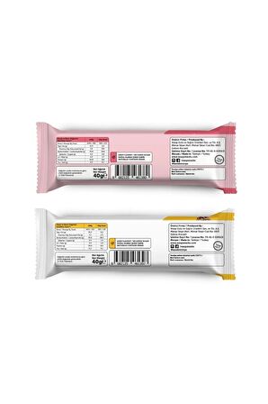 Waspco Protein Bar Karma Set 40g 20 Adet Çilekli ve Kurabiye Aromalı