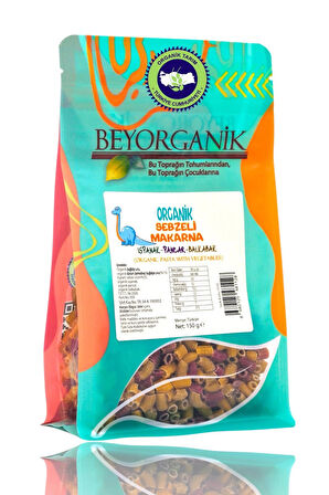 ORGANİK Sebzeli Çocuk Makarna - %15 SEBZE 150gr