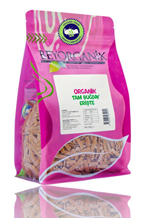 Organik Tam Buğday Erişte 500gr