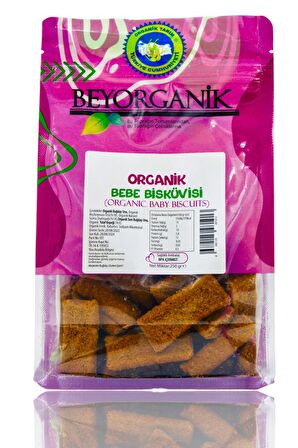 Organik Bebe Bisküvisi 250gr