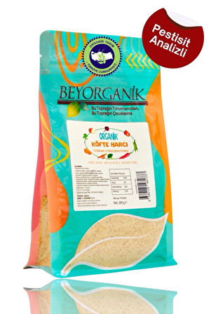Organik Köfte Harcı (Sebzeli) 200gr (PESTİSİT VE AFLATOKSİN ANALİZLİ)