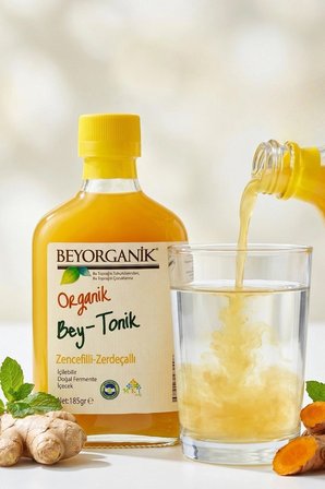 ORGANİK Bey-Tonik (Zerdeçallı-Zencefilli) 185gr (Pestisit ve Ağır Metal Analizli)