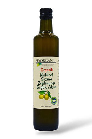 Organik Soğuk Sıkım Sızma Zeytinyağı 500ml
