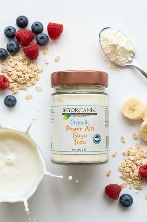 Organik Peynir Altı Suyu Tozu 200gr (PESTİSİT ANALİZLİ)