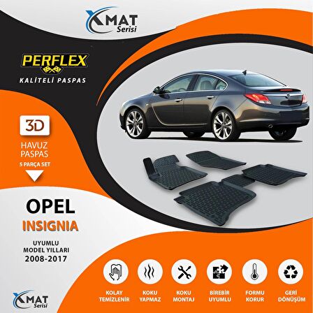 Perflex Paspas 3D Havuzlu X-Mat Insignia 2008-2017