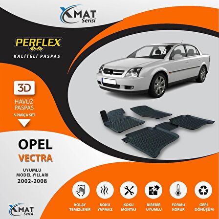 Perflex Paspas 3D Havuzlu X-Mat Vectra C 2002-2008