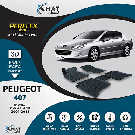 Perflex Paspas 3D Havuzlu X-Mat 407 2004-2011