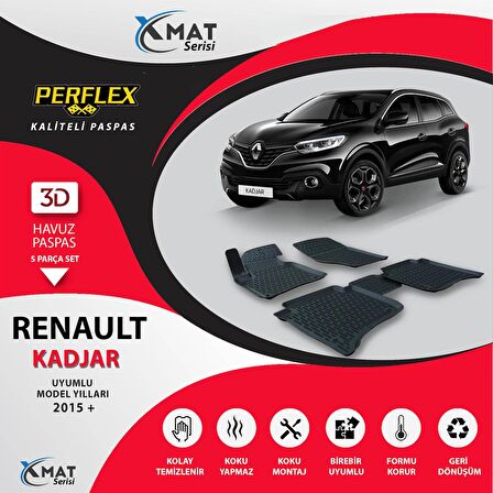 Perflex Paspas 3D Havuzlu X-Mat Kadjar 2015+