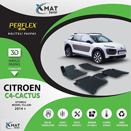 Perflex Paspas 3D Havuzlu X-Mat C4 Cactus 2014+