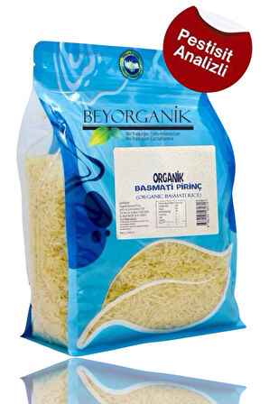 ORGANİK  Basmati Pirinç 2,5kg (PESTİSİT ve AFLATOKSİN ANALİZLİ)