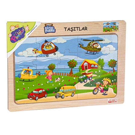 Play Wood Eğitici Puzzle 3+ Yaş Orta Boy Puzzle 24 Parça