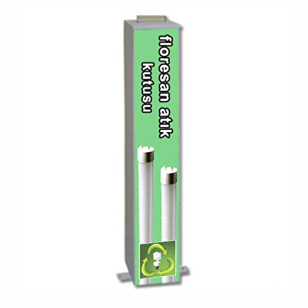 Okinox Metal Floresan Atık Kutusu Metal Boyalı 900220