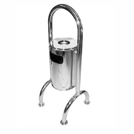 Okinox Metal Bahçe Atık Kutusu. Paslanmaz Metal Çelik. 900266