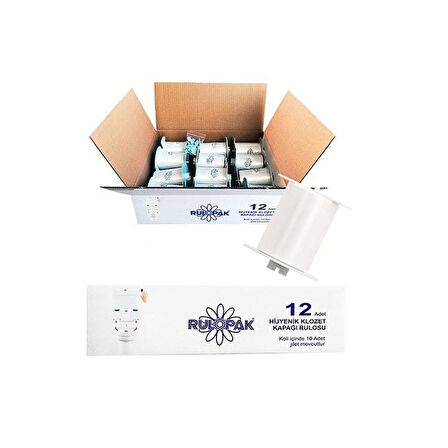 Rulopak Hijyenik Klozet Kapak Rulosu 12 Yedek Rulo 900340b
