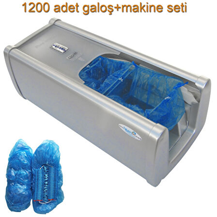 Okinox Galoş Makinesi Topuktan Çekmeli 1200 Adet Galoş Set 930411gri