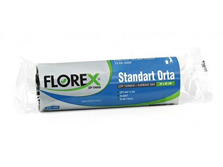 Florex Çöp Torbası. Standart Orta Boy. Mavi. 2661m