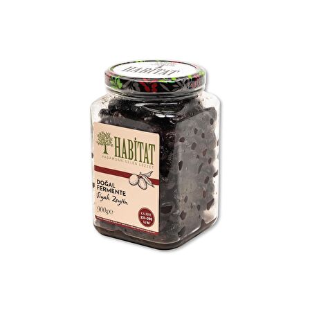 Habitat Gemlik Tipi Siyah Sele Zeytin (231-290 Kb.) 900 Gr.