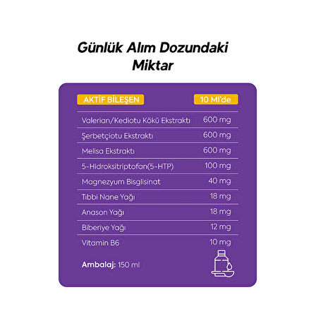 Nörix Şurup Valerian Ekstraktı Ve 5-hidroksitriptofan Içeren Takviye Edici Gıda