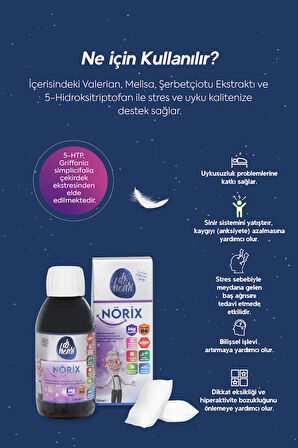 Nörix Şurup Valerian Ekstraktı Ve 5-hidroksitriptofan Içeren Takviye Edici Gıda