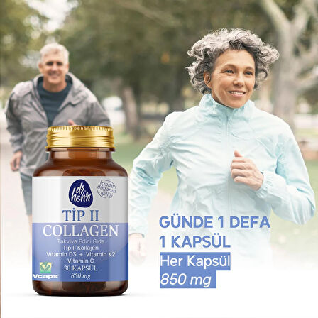 Kolajen Tip 2 Içeren 30 Kapsül Takviye Edici Gıda Collagen
