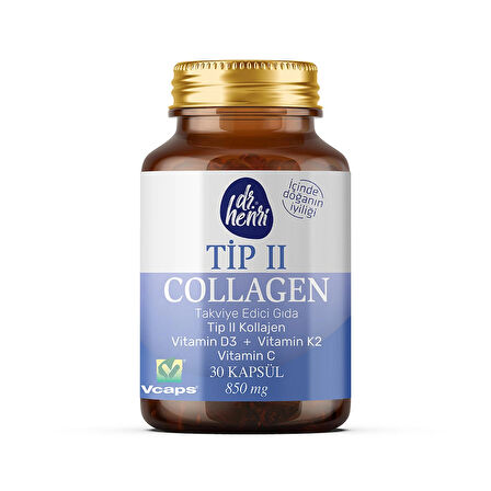 Kolajen Tip 2 Içeren 30 Kapsül Takviye Edici Gıda Collagen