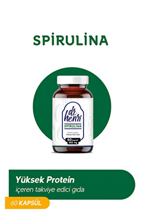 Spirulina Içeren 60 Kapsül 660 Mg Takviye Edici Gıda