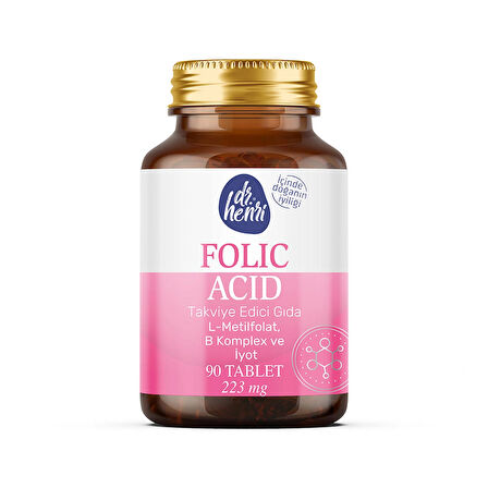 Iyot, Vitamin B6 Ve B12 (metilkobalamin) Folik Asit Içeren Takviye Edici Gıda 90 Kapsül