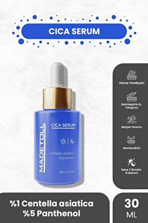 Madetoll Cica Serum 30 ml Cilt Yenileyici, Bariyer Güçlendirici ve Yatıştırıcı Centella Asiatica+Panthenol