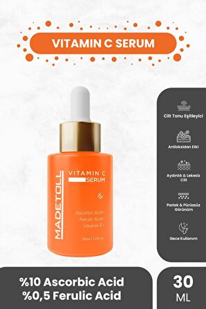 Madetoll Vitamin C Serum 30 ml Cica Serum 30 ml Saç Bandı Hediye