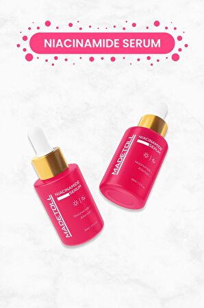 Madetoll Niacinamide Serum 30 ml Gözenek Sıkılaştırıcı, Sebum Dengeleyici B3 vitamini+Allantoin