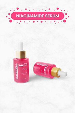 Madetoll Niacinamide Serum 30 ml Gözenek Sıkılaştırıcı, Sebum Dengeleyici B3 vitamini+Allantoin