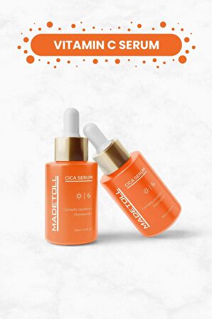 Madetoll Vitamin C Serum 30 ml Aydınlatıcı Ve Cilt Tonu Eşitleyici Ascorbic Acid Ferulic Acid E Vitamini