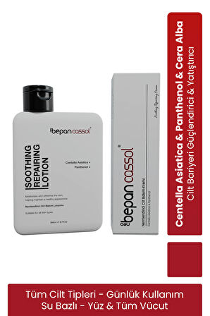 Neobepan cassol Losyon+Krem İkili Set - Cica Centella Su bazlı, Nemlendirici, Yatıştırıcı Bariyer Güçlendirici Set
