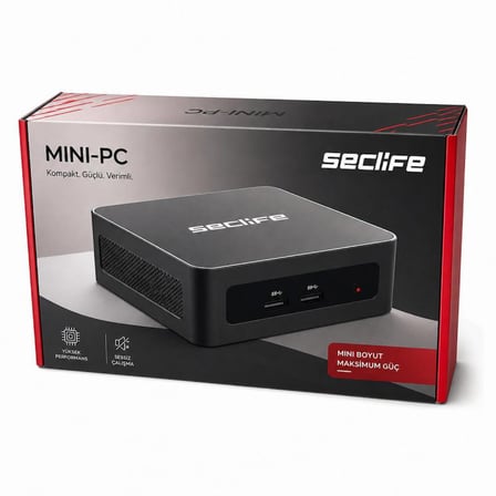 SECLİFE MP-Z050 INTEL İ5-12450H 16GB 500GB SSD SİYAH MİNİ PC