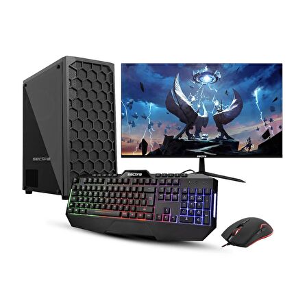 Seclife MEGA GM-6155 İ5-3570 16GB 240GB SSD 4GBVGA Dos +24" Monitör Oyuncu Pc
