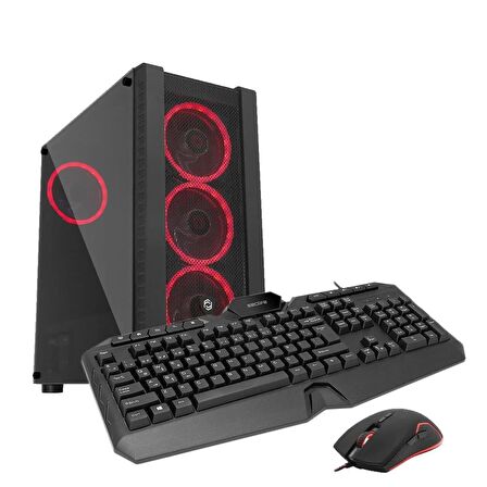 Seclife GM-9665 i5-9600K 16GB 512GB 4GBVGA 500W +24" Monitör Dos Oyuncu Bilgisayarı