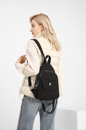 SMART BAGS SMBYB1237-2001 SİYAH KADIN BODY BAG