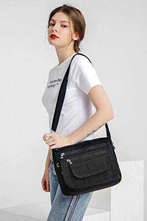 SMART BAGS SMBYB3005-0001 SİYAH KADIN ÇAPRAZ ÇANTA