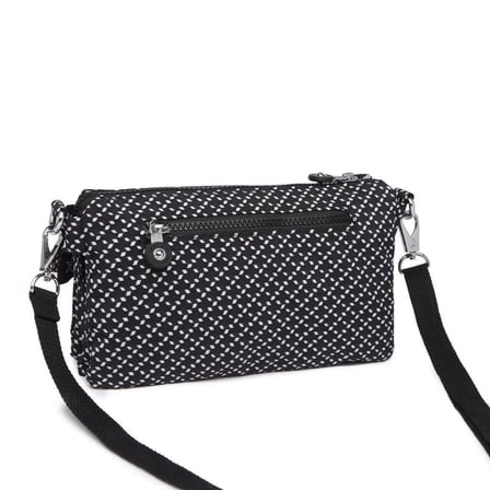 SMART BAGS SMBYB1147-0127 SİYAH/BEYAZ KADIN MİNİK ÇAPRAZ ÇANTA