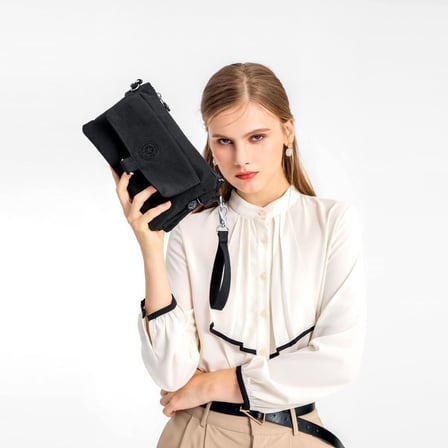 SMART BAGS SMBYB1147-0127 SİYAH/BEYAZ KADIN MİNİK ÇAPRAZ ÇANTA