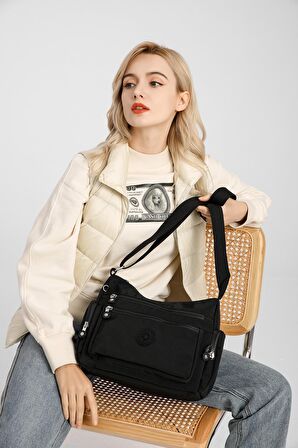 SMART BAGS SMBYB1115-0001 SİYAH KADIN ÇAPRAZ ÇANTA