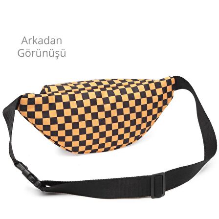 SMART BAGS SMBYB3030-5147 SİYAH/SARI KADIN BEL ÇANTASI