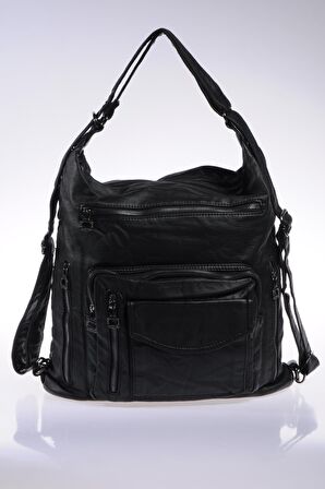 BARCELONA BRCYB1580-0001 SİYAH KADIN OMUZ ÇANTASI