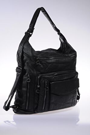 BARCELONA BRCYB1580-0001 SİYAH KADIN OMUZ ÇANTASI