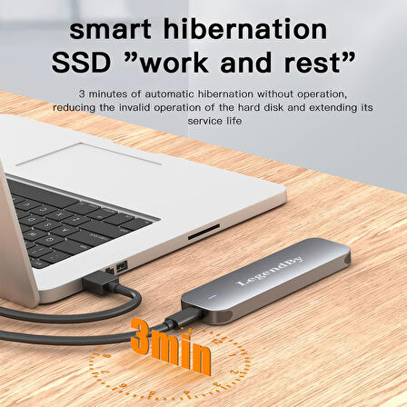 LegendBy NVMe M.2 SSD Disk Kutusu | USB 3.1 Type-C 10Gbps