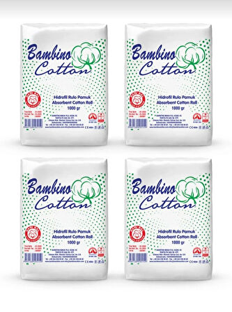 BAMBİNO HİDROFİL PAMUK 4 LÜ 1KG